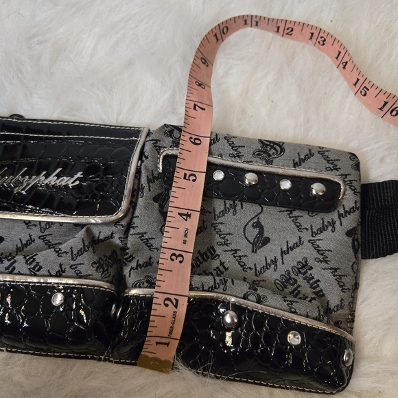 Y2k Baby Phat Gray and Black Belt Bag! main image 5